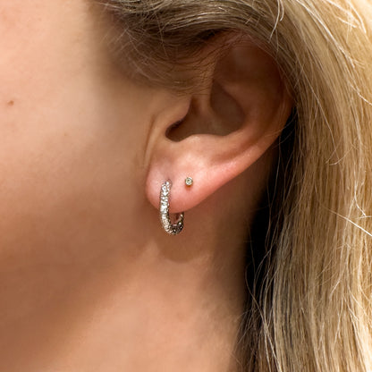 Coco Sterling Silver Small Hoop Earrings - Razzle and Rose Jewellery