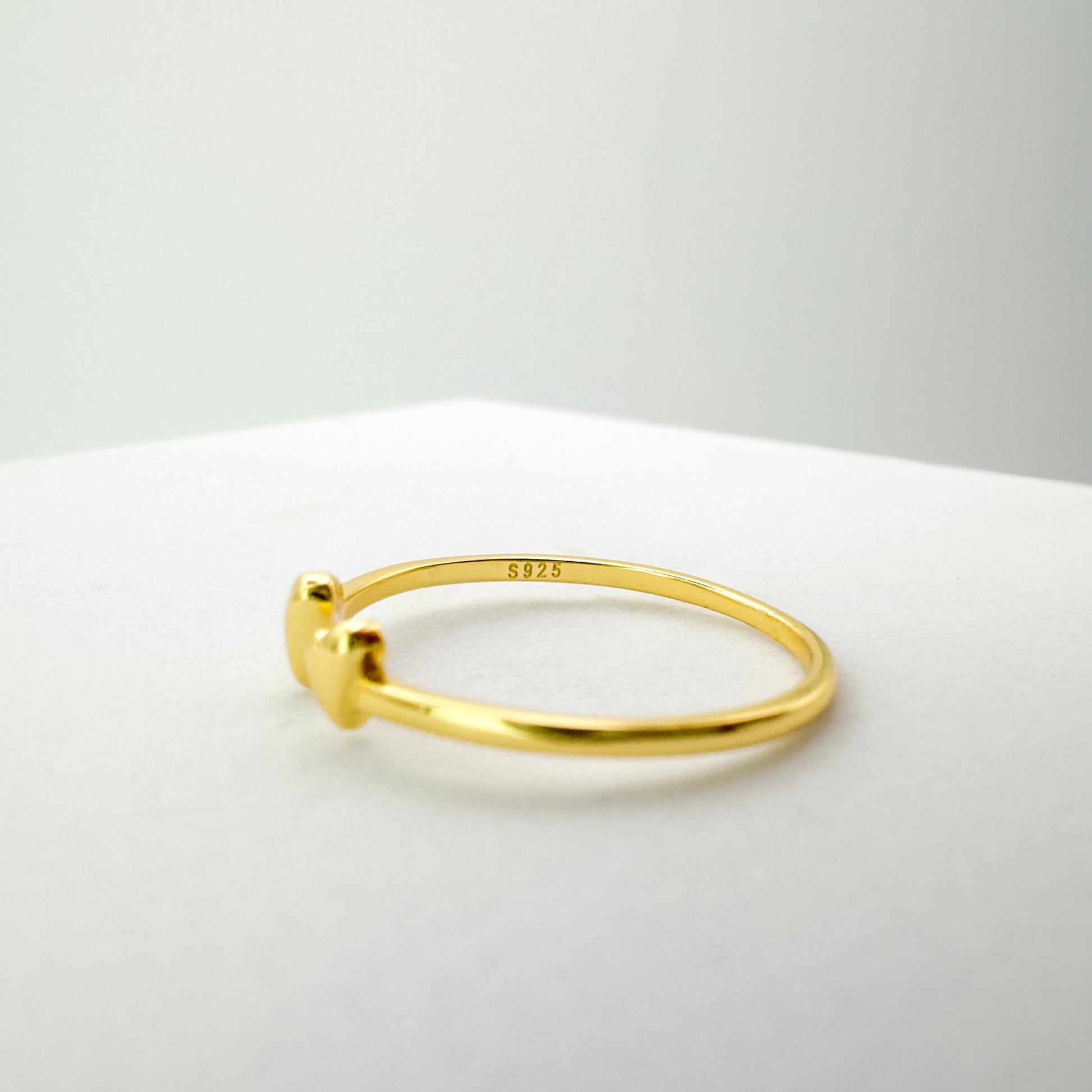 Ariana Gold Heart Ring | Adjustable