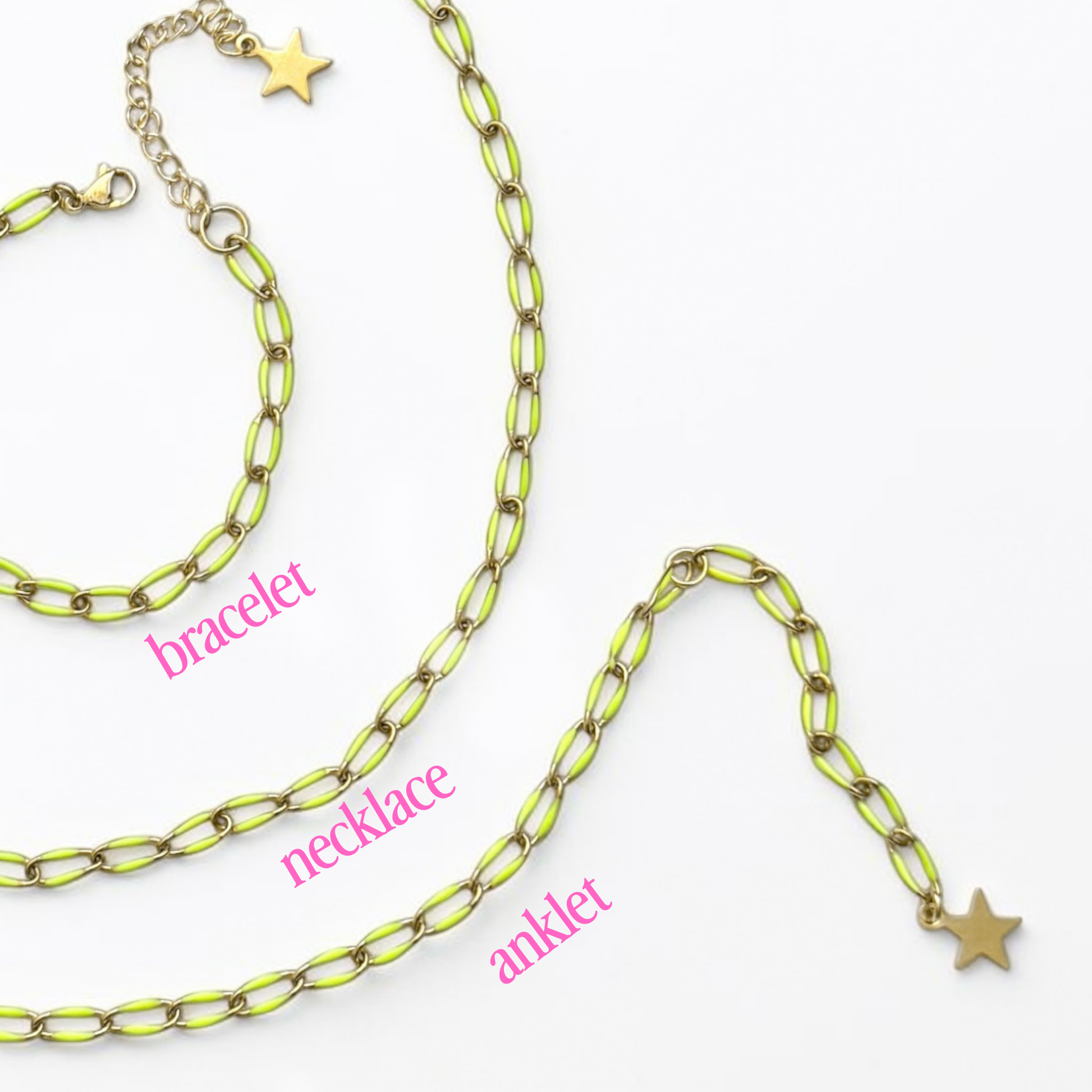 Aruba Gold Purple Chain Necklace