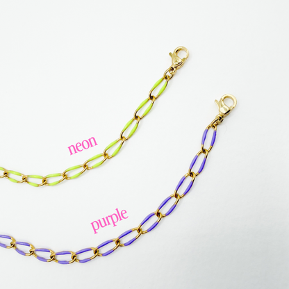 Aruba Gold Purple Chain Necklace