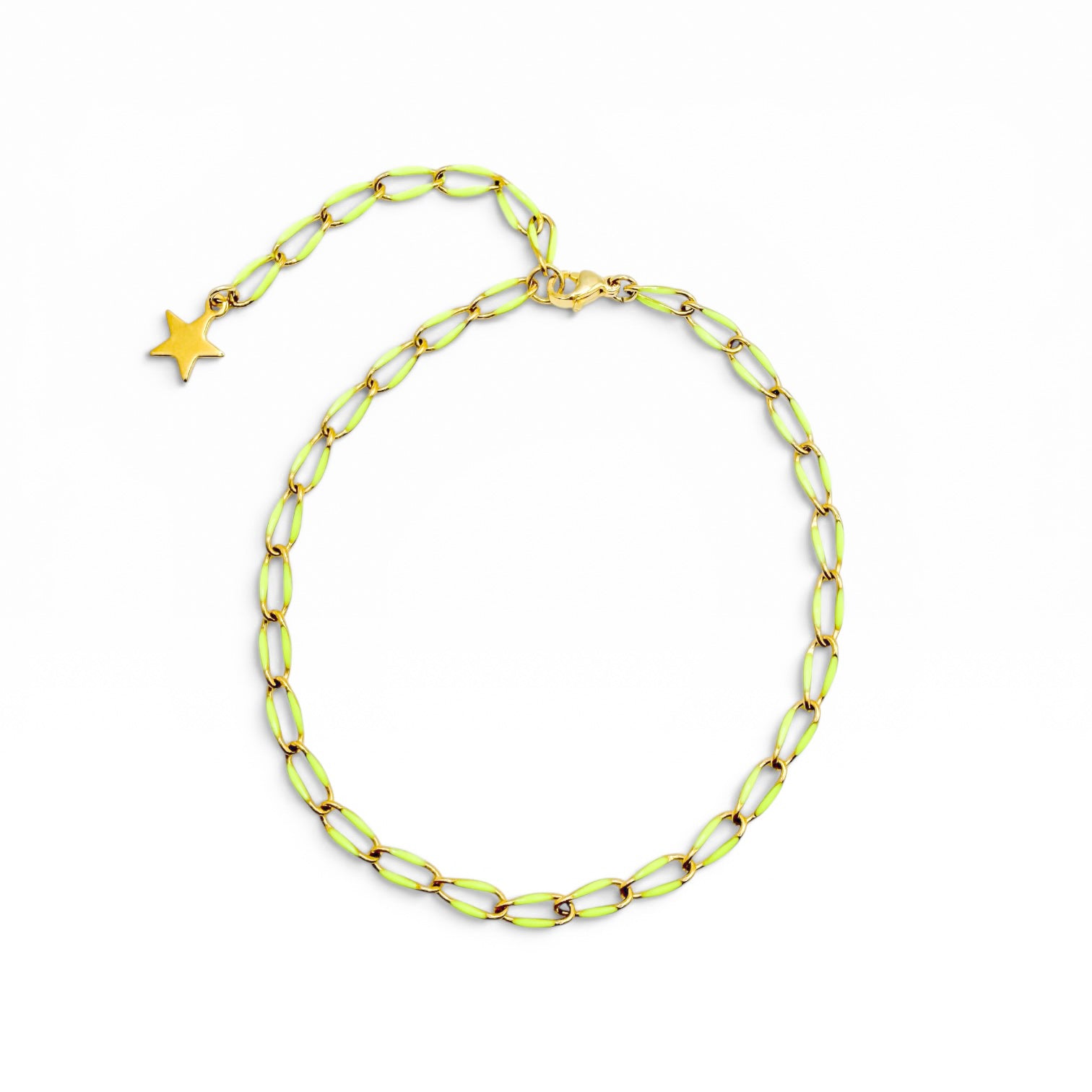 Aruba Gold Neon Chain Anklet