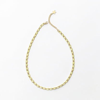 Aruba Gold Neon Chain Necklace