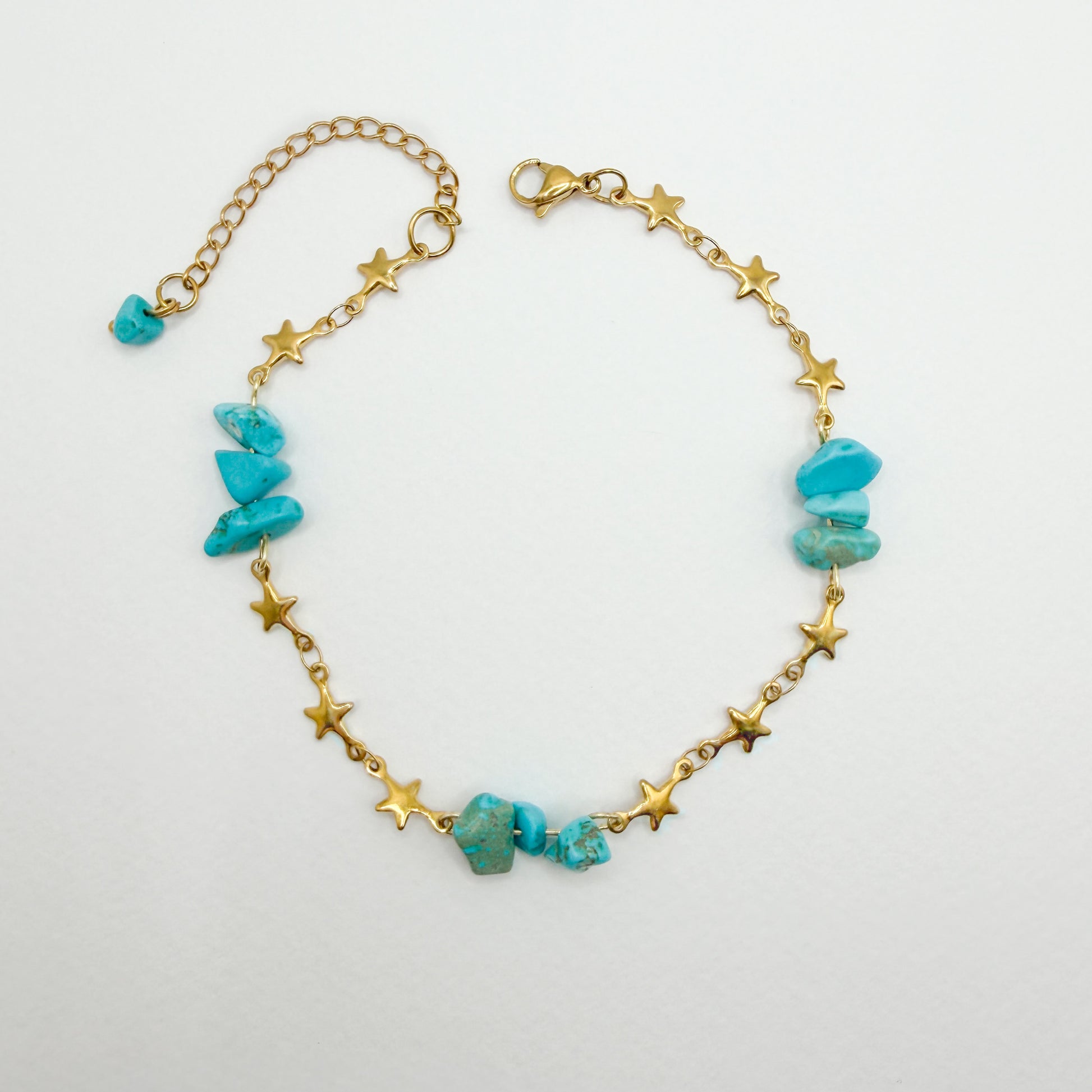 Azores Turquoise Star Anklet