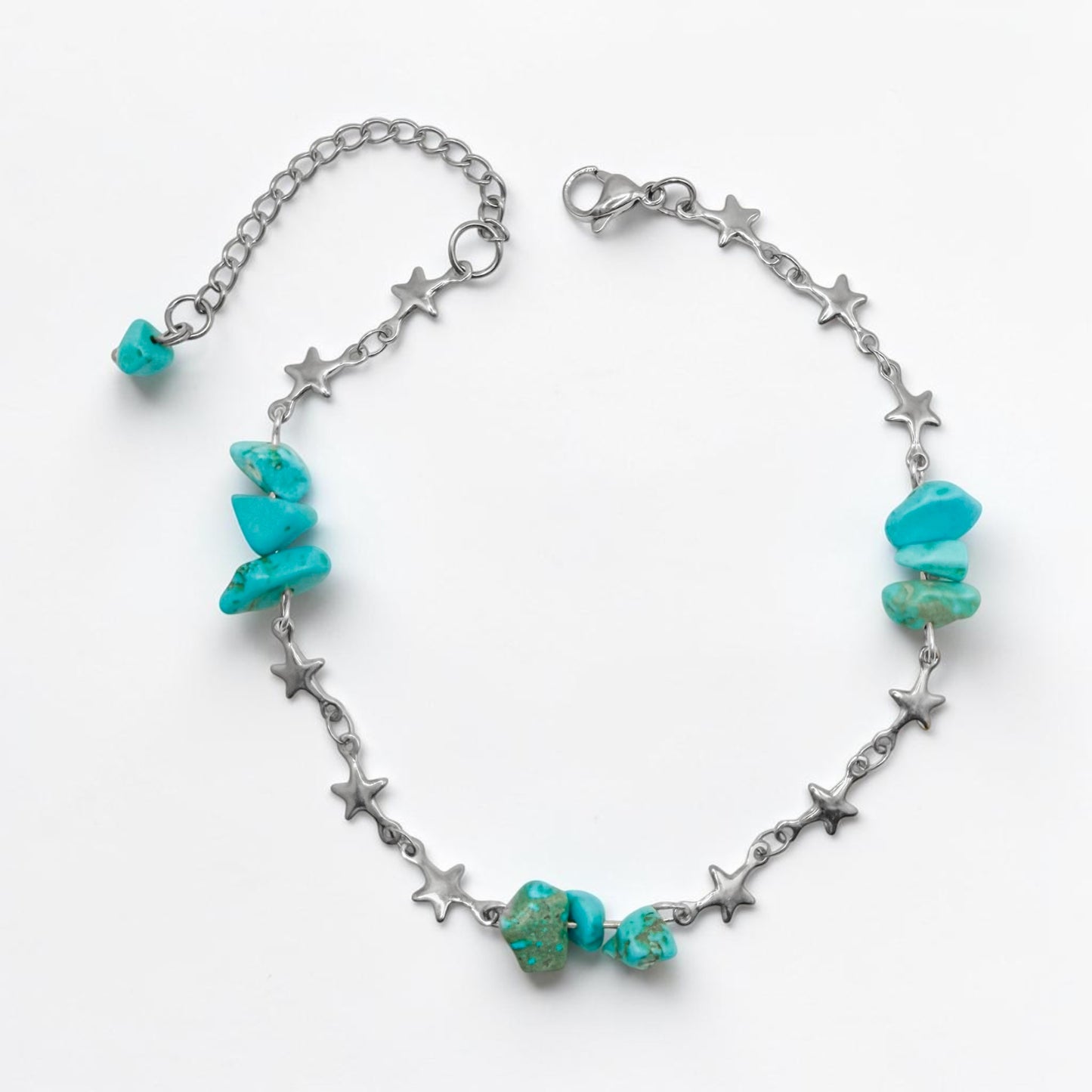 Azores Turquoise Star Anklet