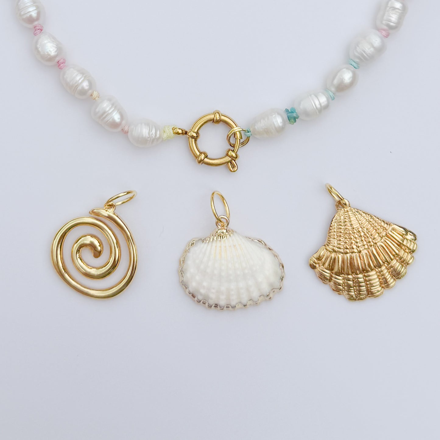 Tahiti Pastel Ombre Pearl Necklace | Choose Your Pendant