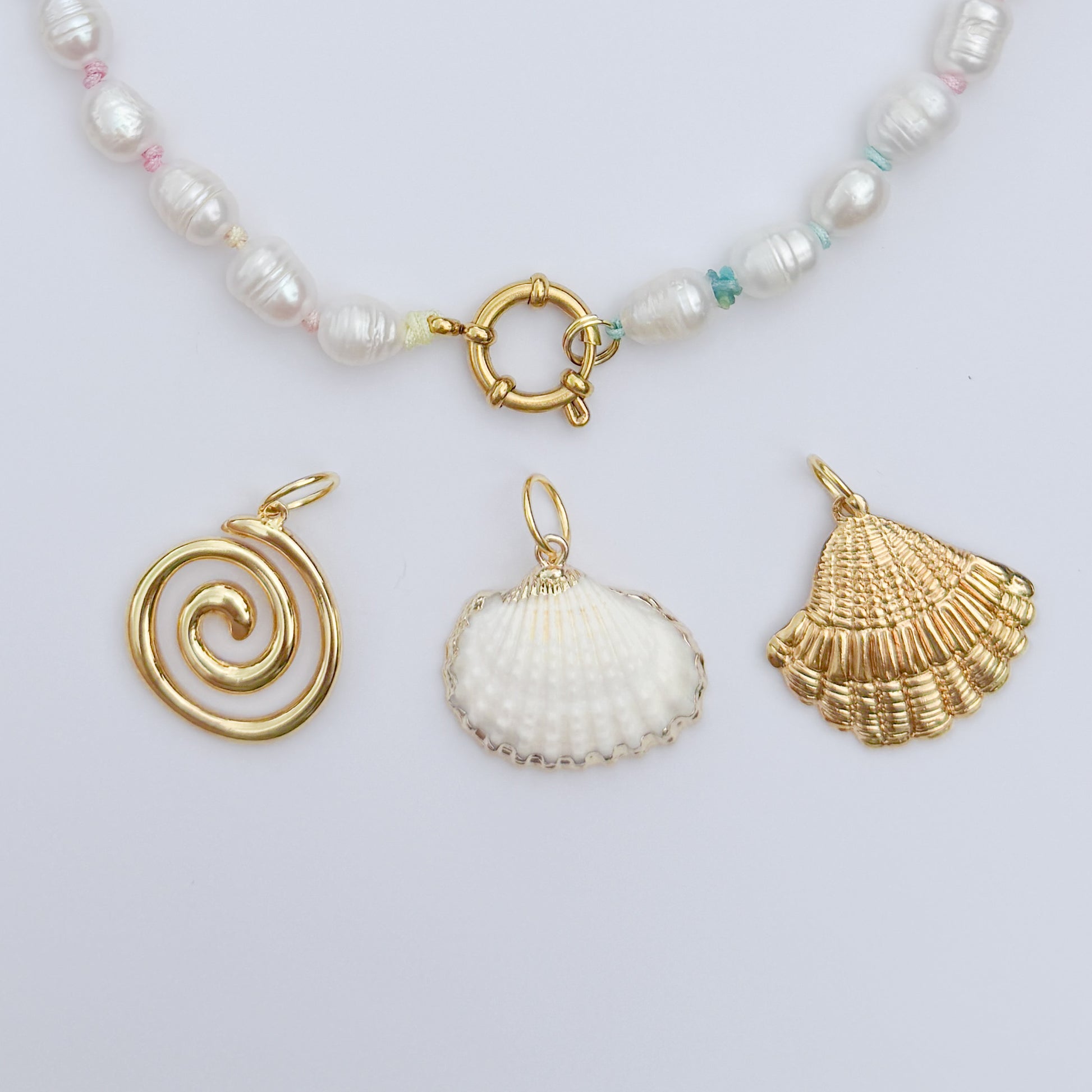 Tahiti Pastel Ombre Pearl Necklace | Choose Your Pendant