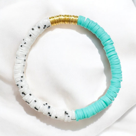 Sofia Turquoise Heishi Clay Bead Bracelet