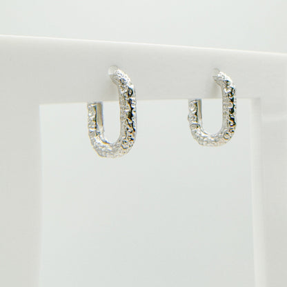 Coco Sterling Silver Small Hoop Earrings - Razzle and Rose Jewellery