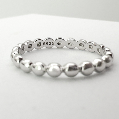 Iris Sterling Silver Dot Ring - Razzle and Rose Jewellery