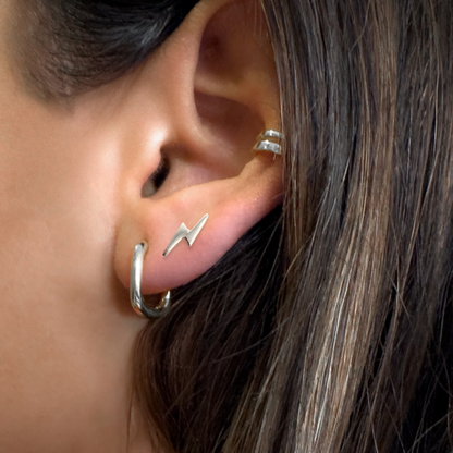 The Silver Earring Gift Set | Studs + Hoops Bundle - Save 20%