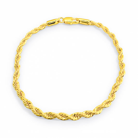 Seville Gold Twist Chain Bracelet Default Title Chain Bracelets Razzle and Rose