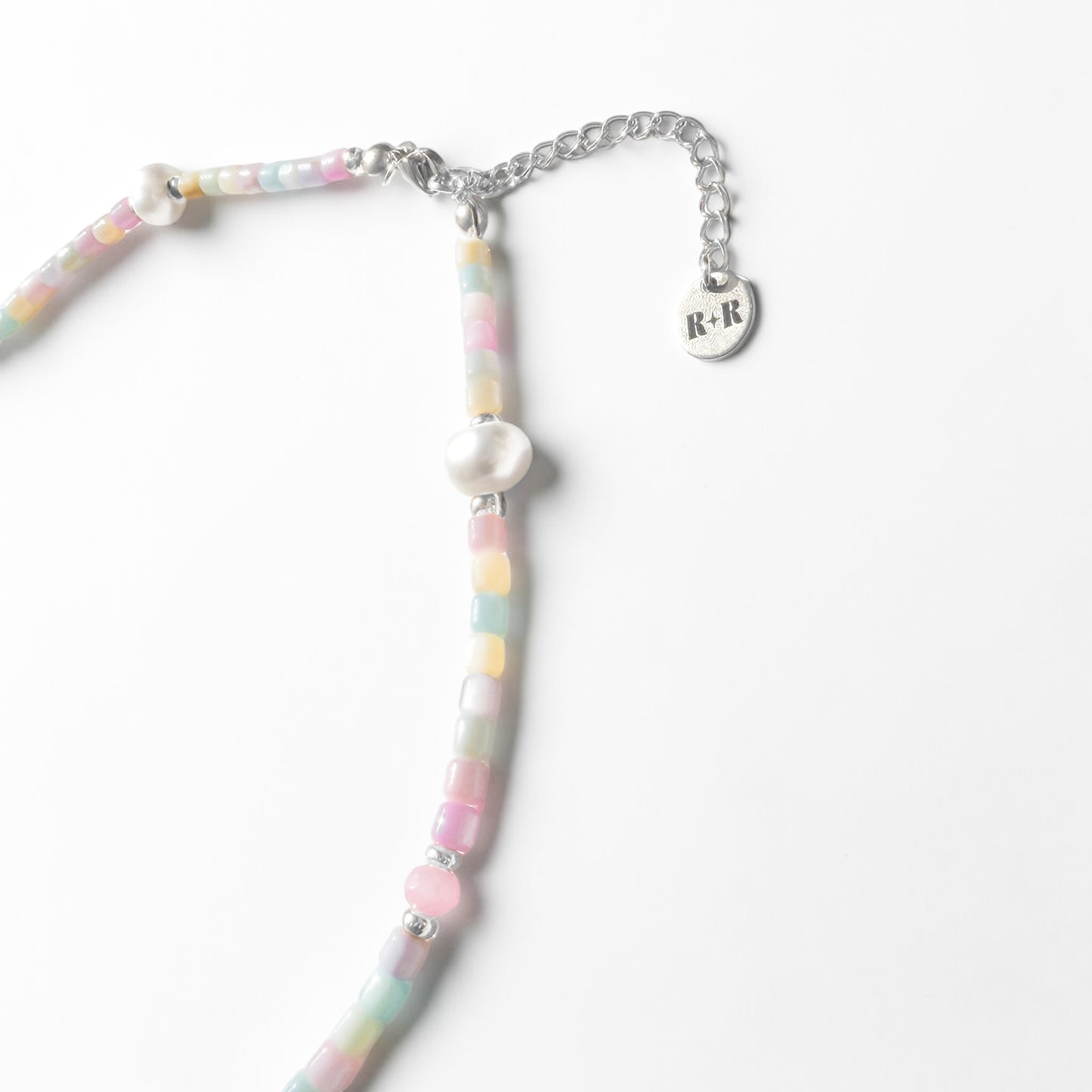 Belize Pastel Shell Pearl Beaded Necklace