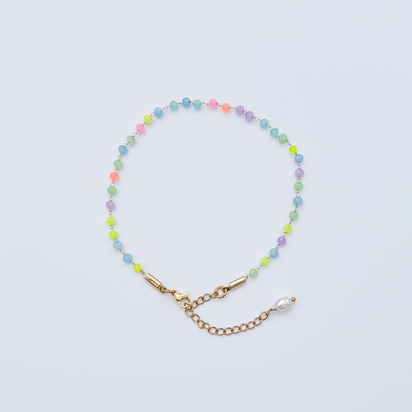 Bondi Neon Bead Chain Anklet