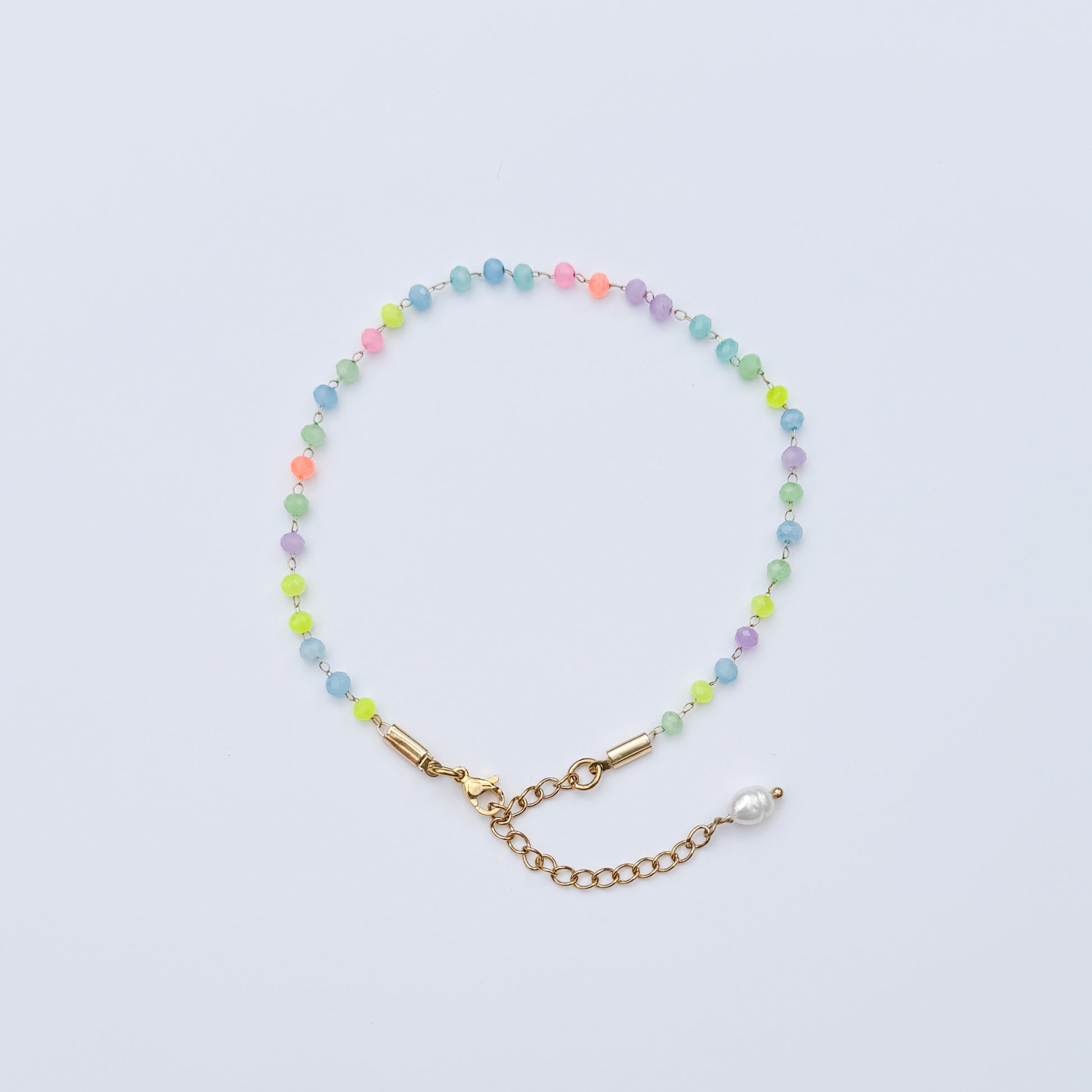 Bondi Neon Bead Chain Anklet
