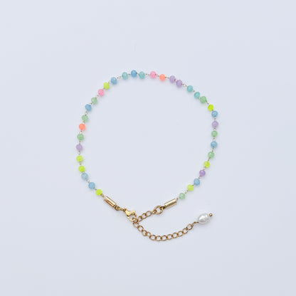 Bondi Neon Bead Chain Anklet