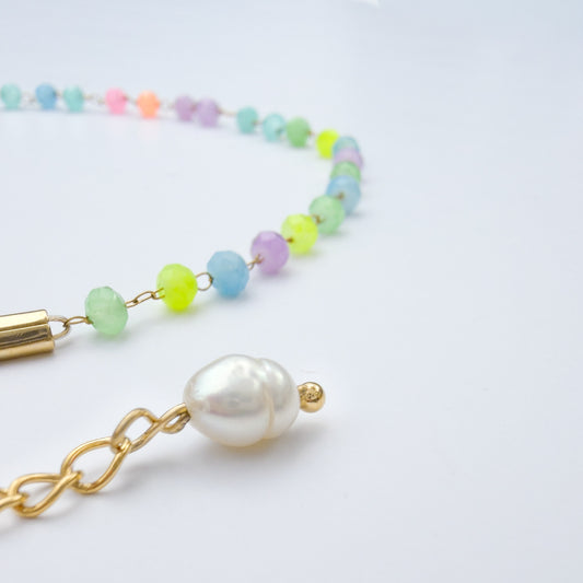 Bondi Neon Bead Chain Anklet