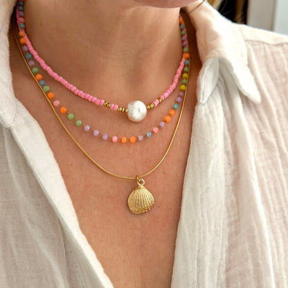 Bondi Neon Bead Chain Necklace