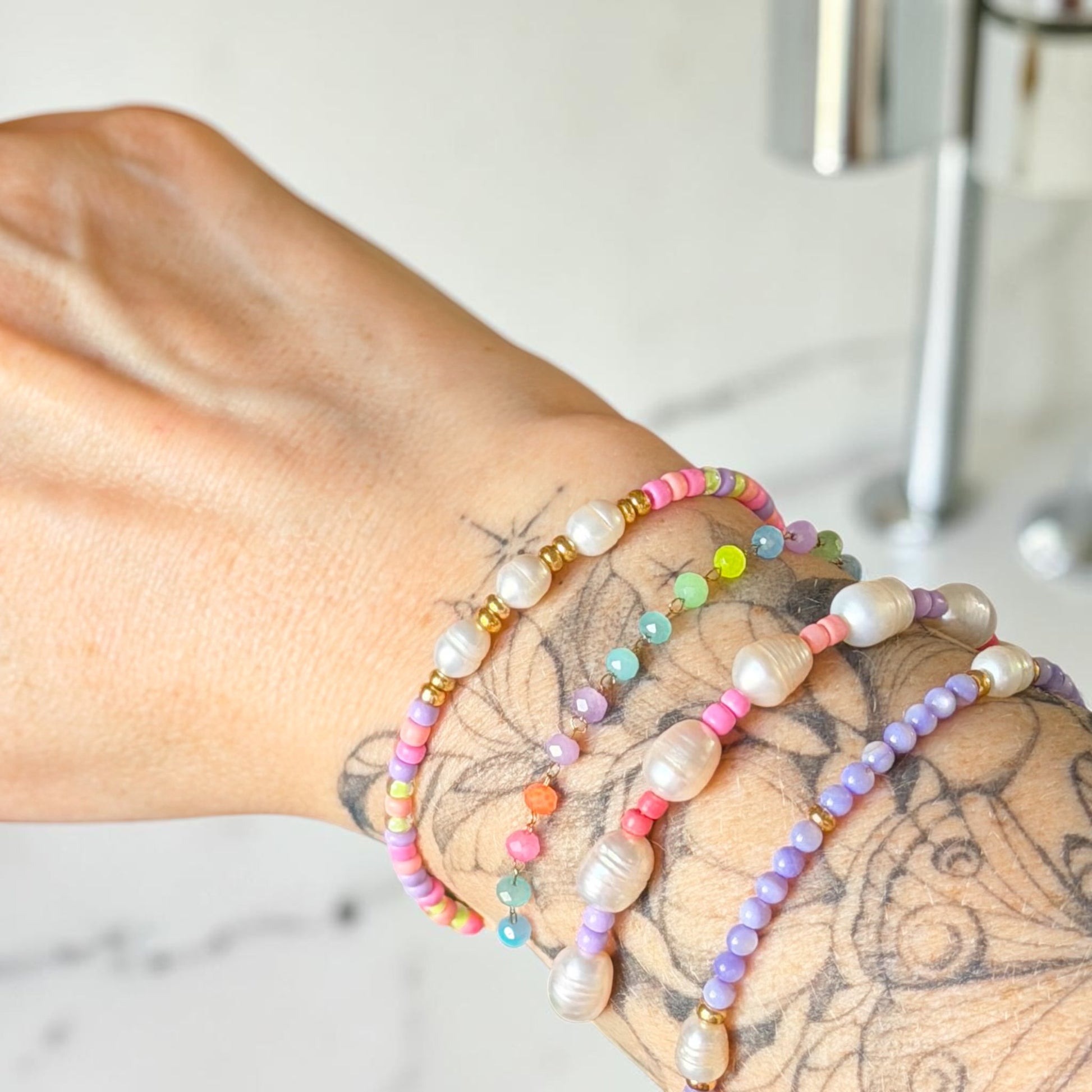 Bondi Neon Bead Chain Bracelet