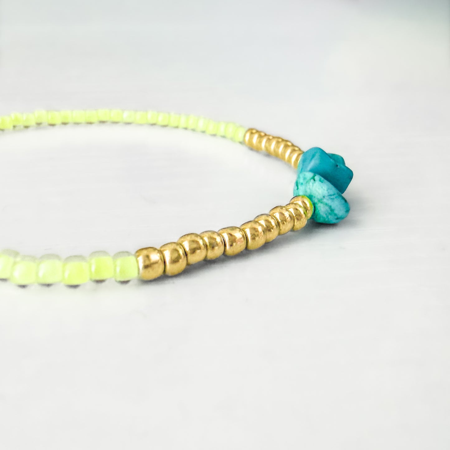 Tulum Neon Beaded Gemstone Bracelet