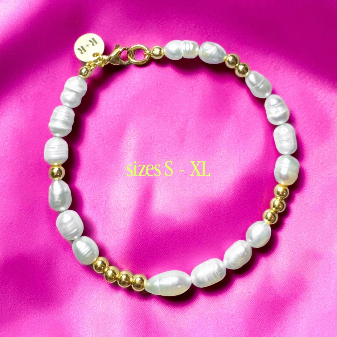 Callie Pearl Bead Bracelet