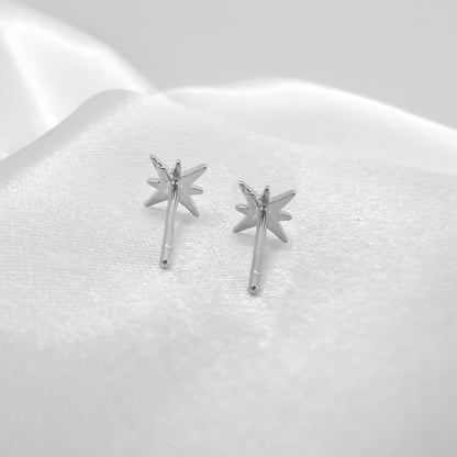 Oslo Silver Gemstone Star Stud Earrings - Razzle and Rose Jewellery