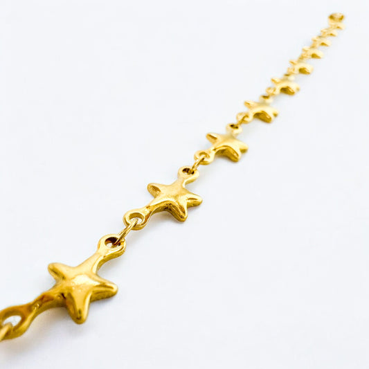 Celestia Gold Star Chain Bracelet - Razzle and Rose Jewellery
