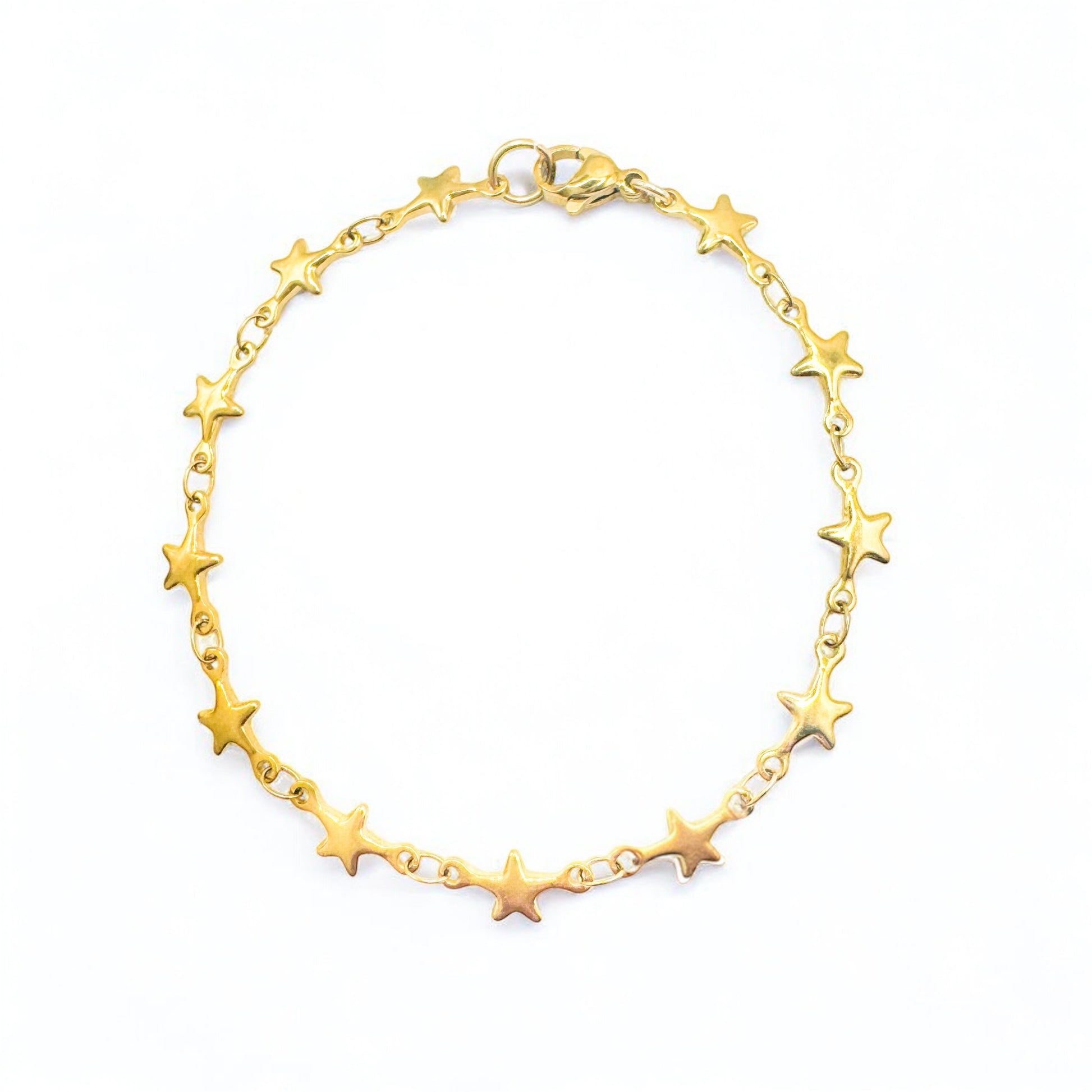 Celestia Gold Star Chain Bracelet - Razzle and Rose Jewellery