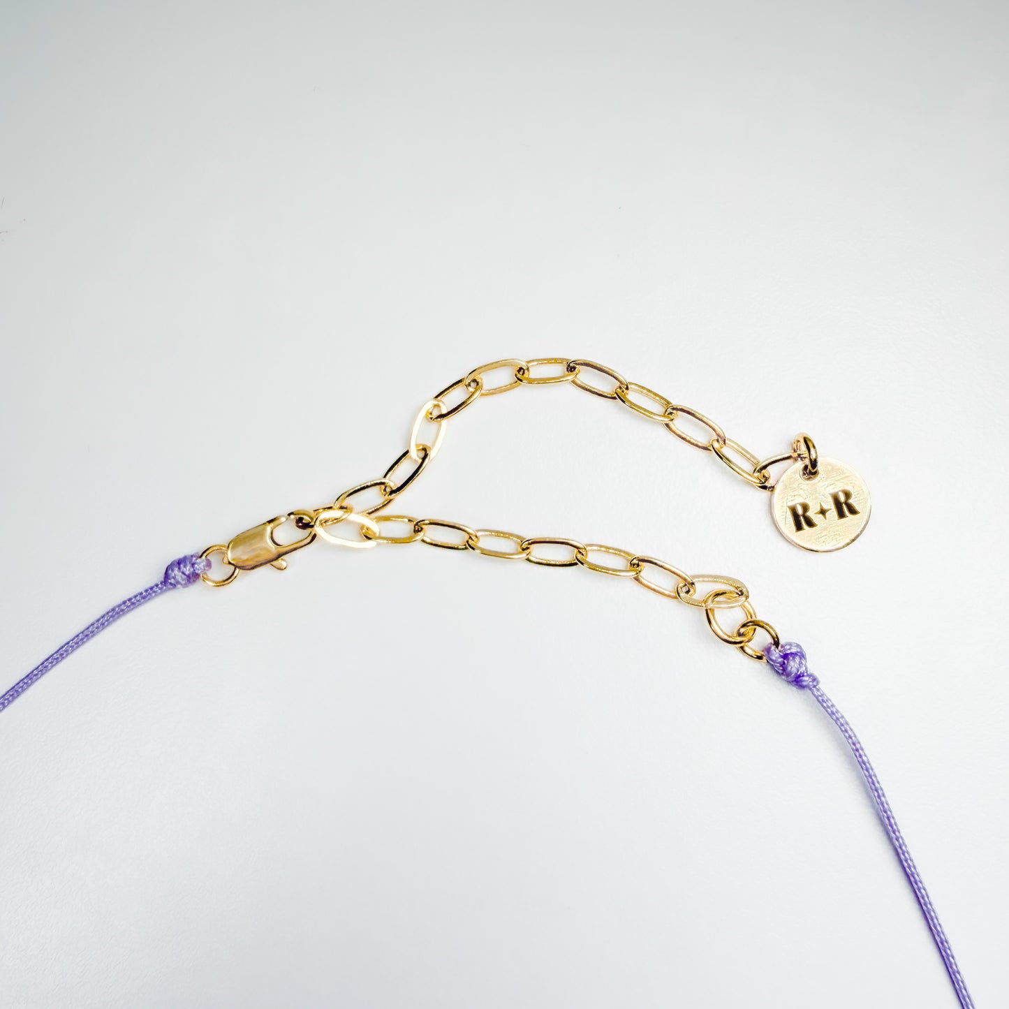 Cabo Dainty Cord Necklace with Pearl | Neon Pink | Lilac