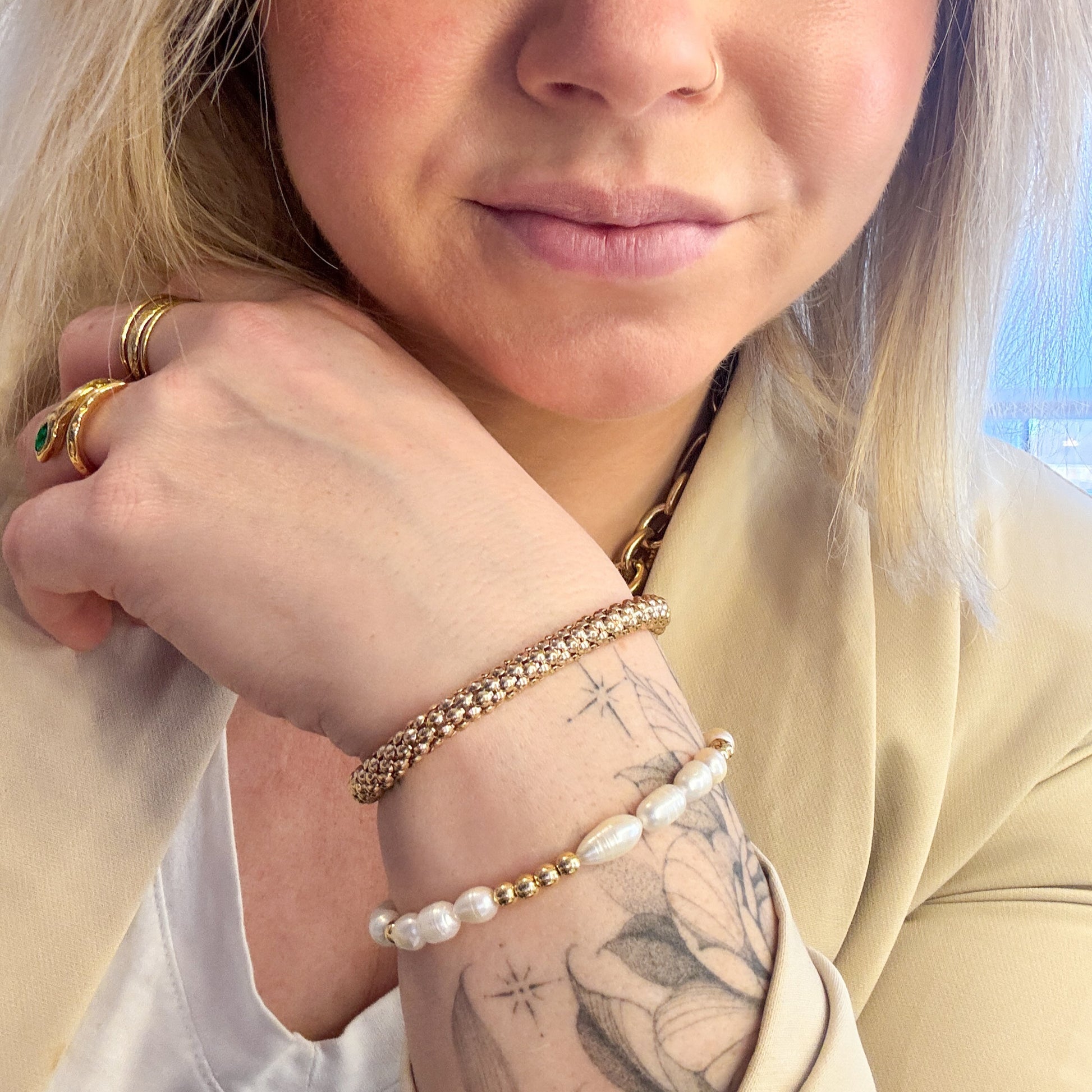 Callie Pearl Bead Bracelet