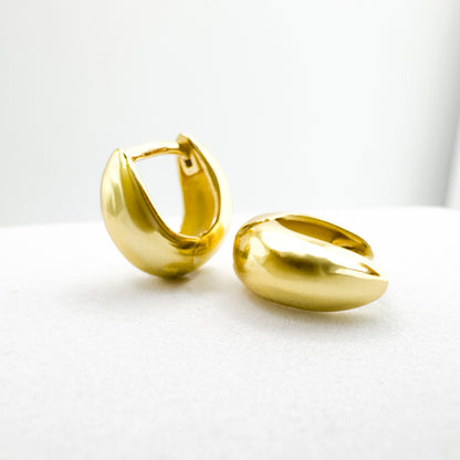 Cameron Chunky Gold Vermeil Mini Hoop Earrings