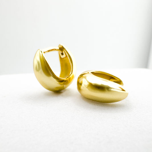 Cameron Chunky Gold Vermeil Mini Hoop Earrings
