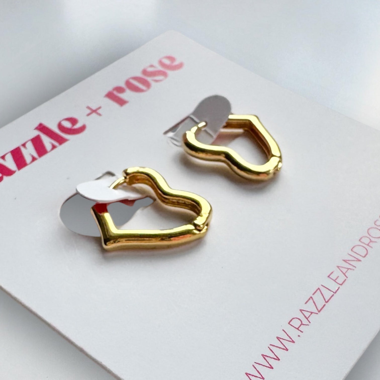 Christina Gold Heart Small Hoop Earrings