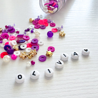 DIY Bracelet Bead Kit | Personalise with Your Name