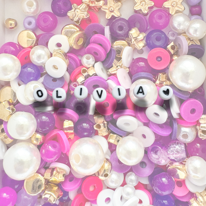 DIY Bracelet Bead Kit | Personalise with Your Name