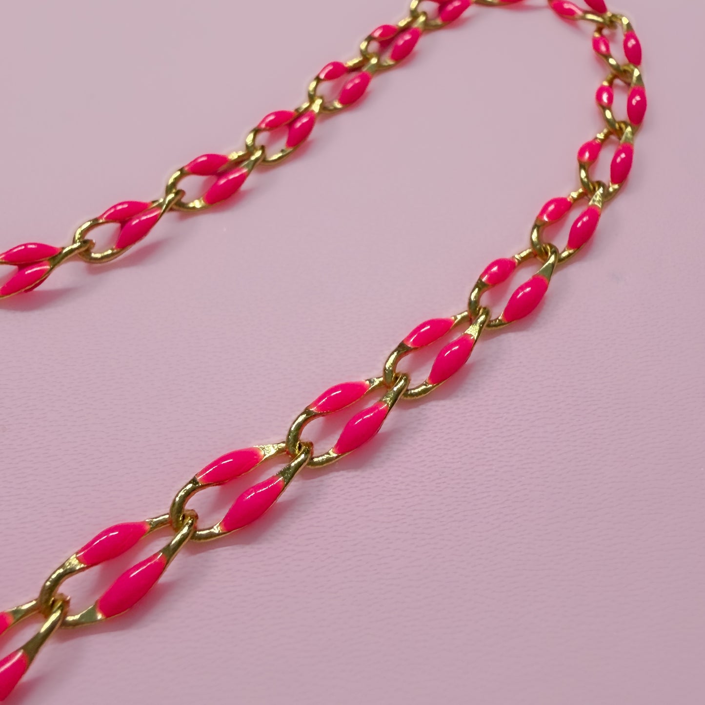 Sansa Hot Pink Chain Necklace