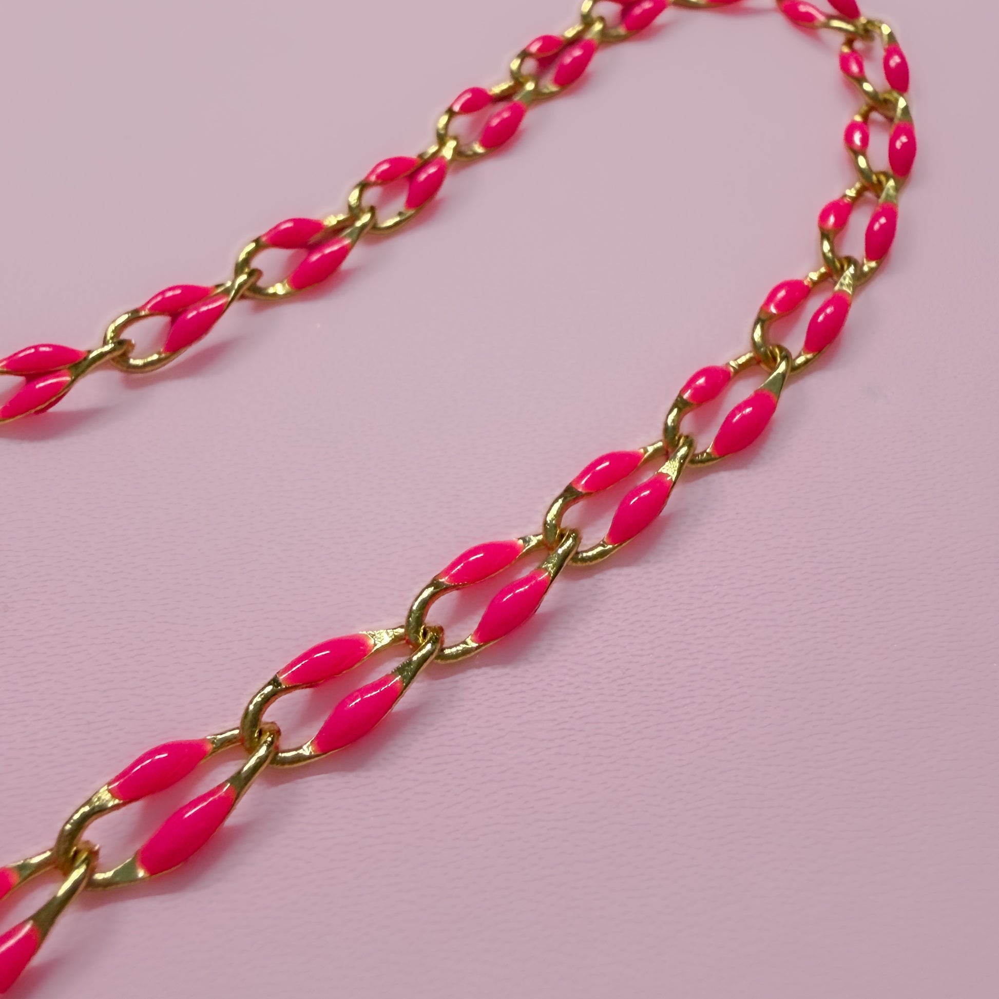 Sansa Hot Pink Chain Necklace