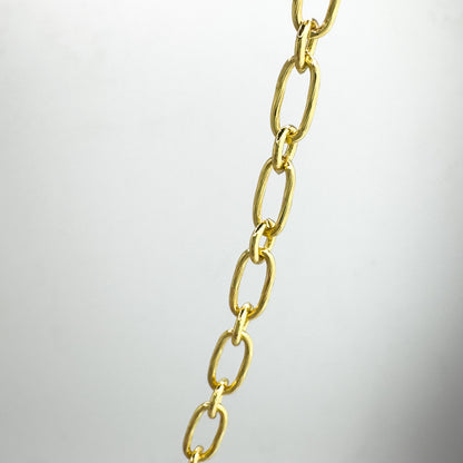Sara Gold Oval Chain Necklace - Razzle and Rose Jewellery