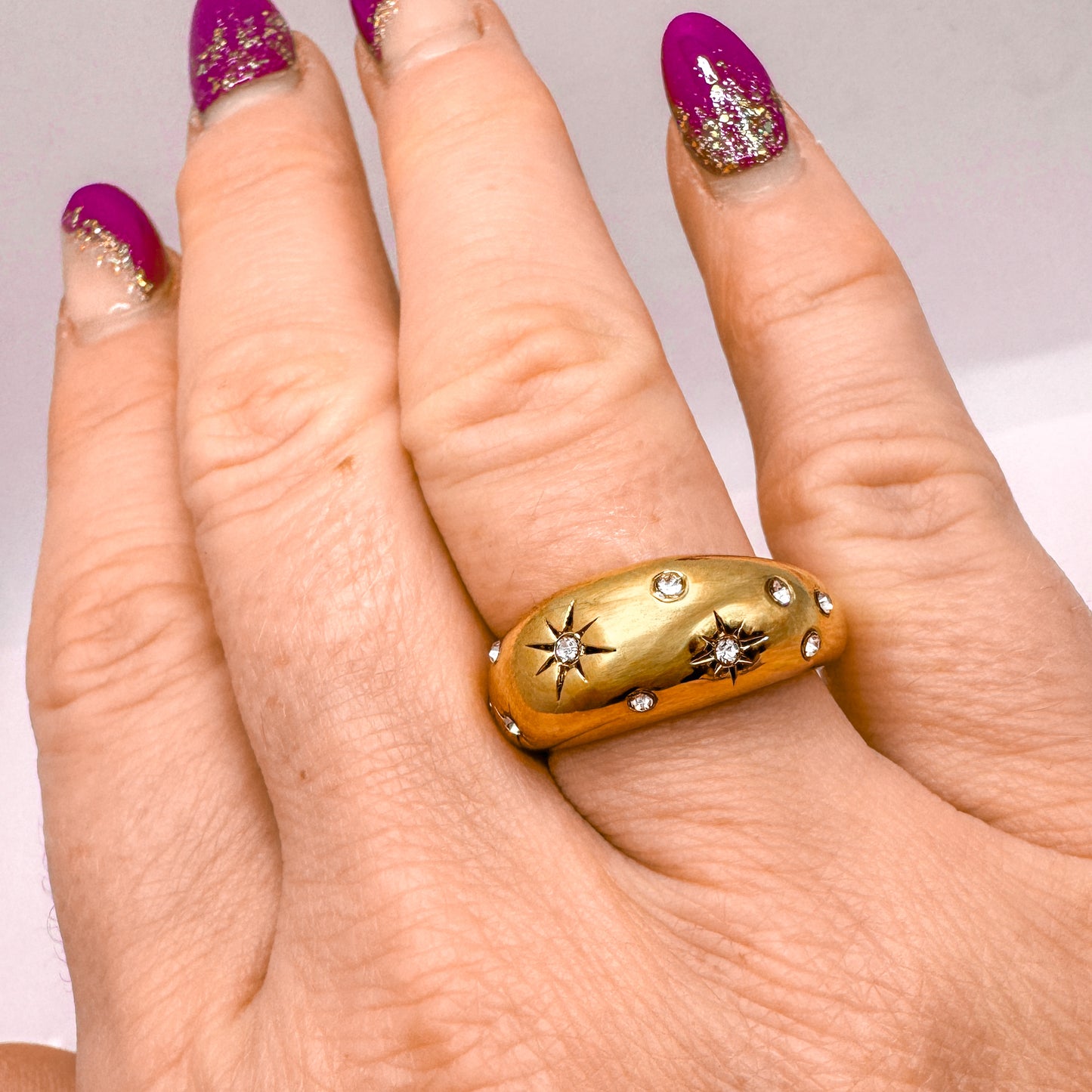 Ally Celestial Chunky Gold Ring