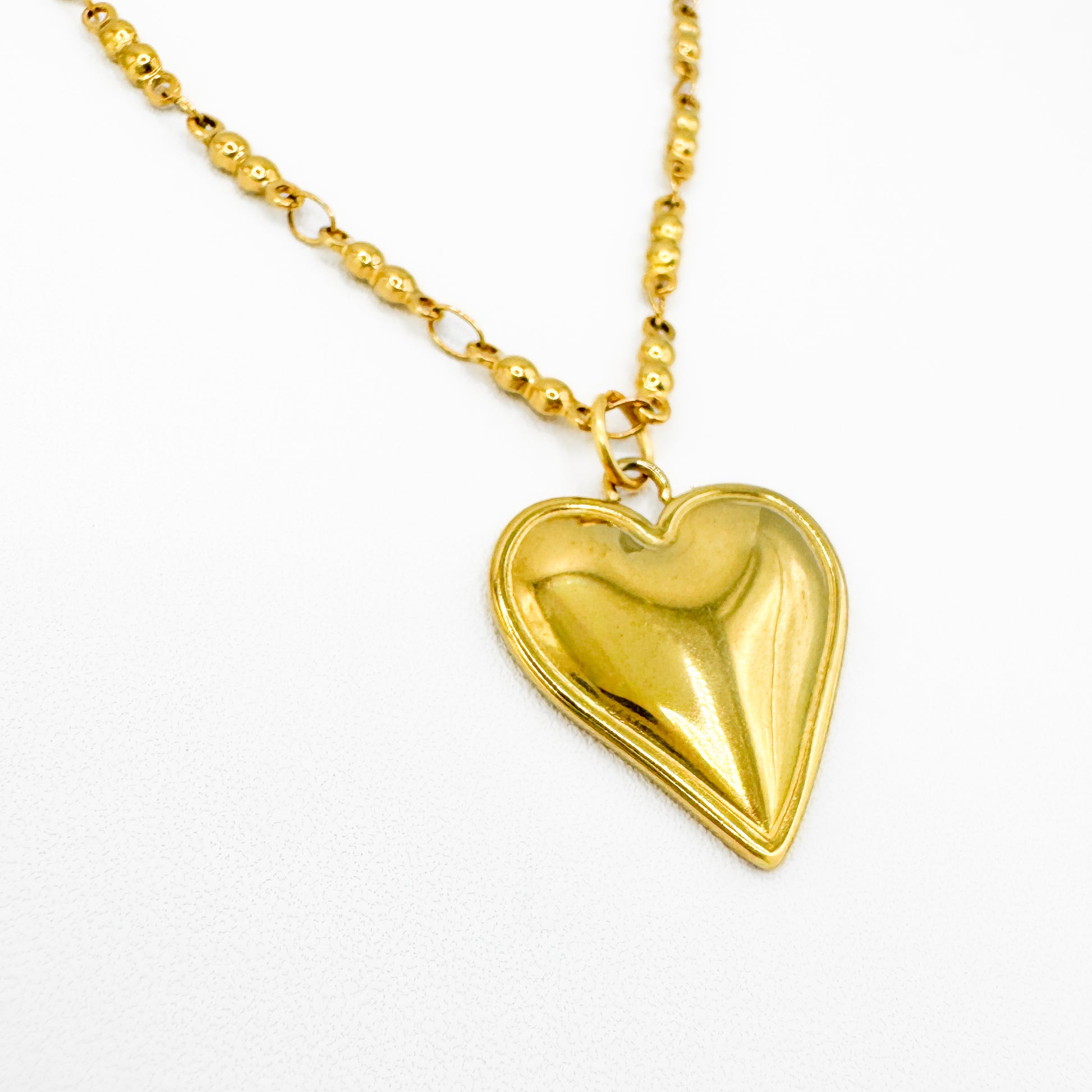 Esme Gold Heart Pendant Necklace