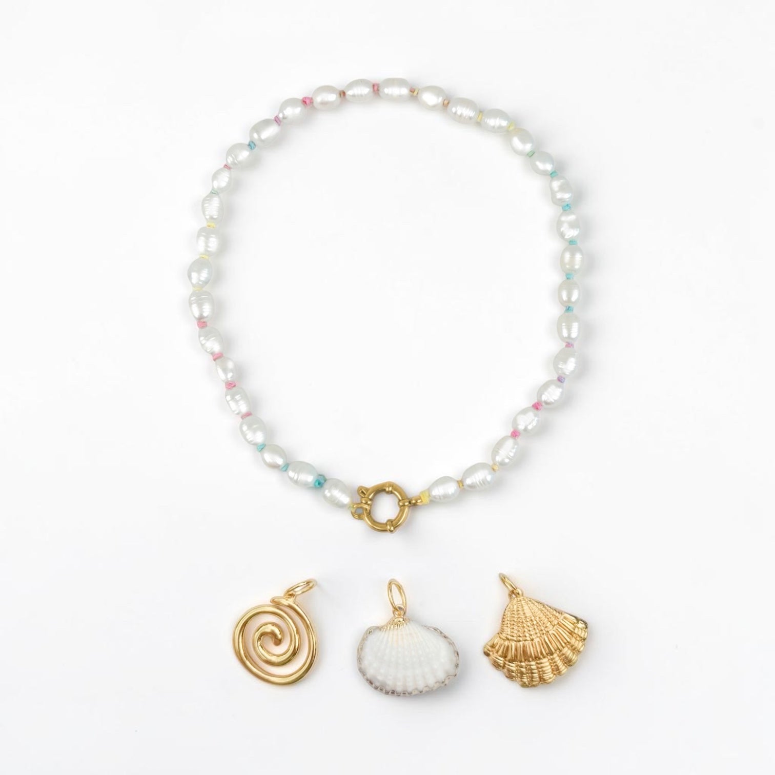 Tahiti Pastel Ombre Pearl Necklace | Choose Your Pendant