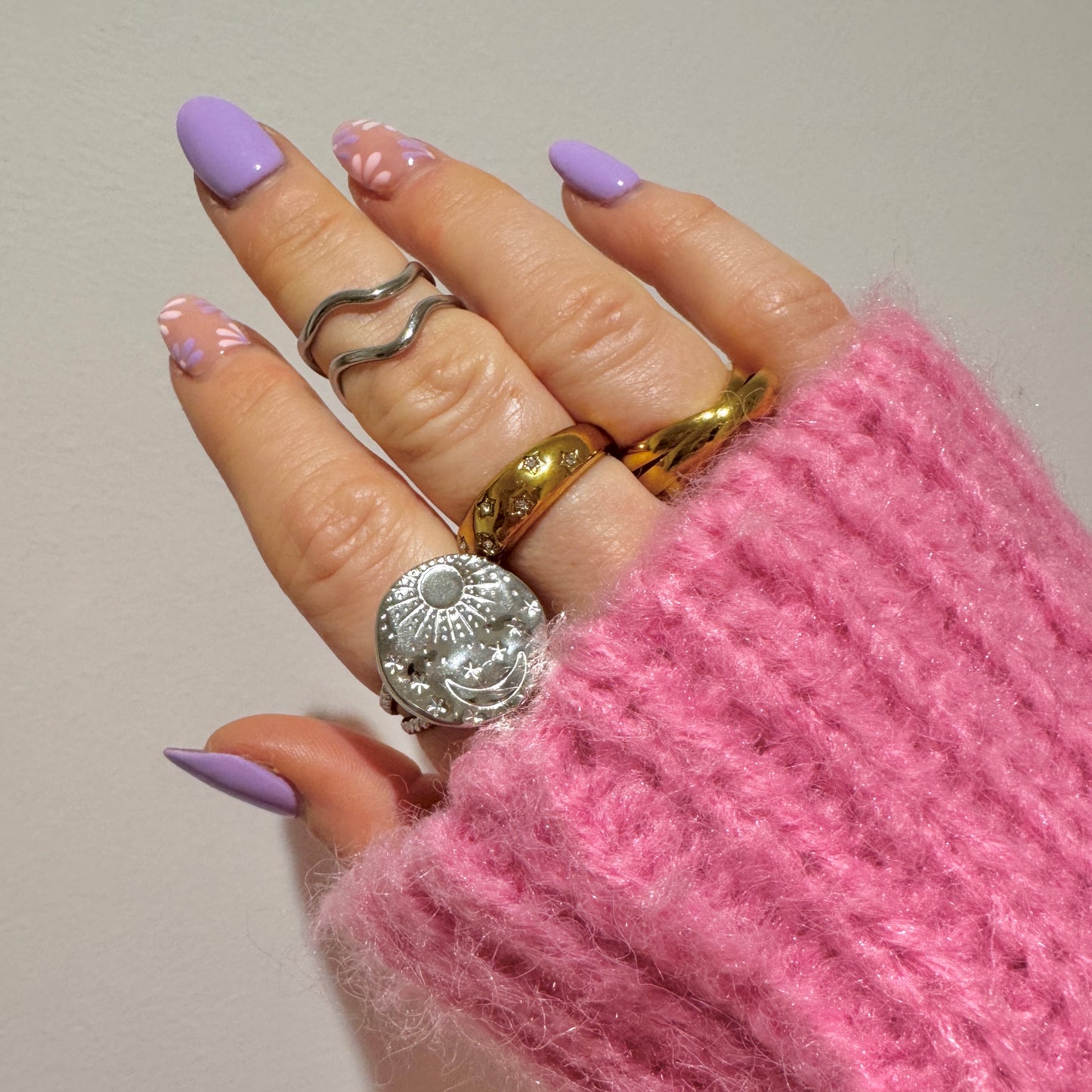 Kelsey Silver Wave Ring | Adjustable