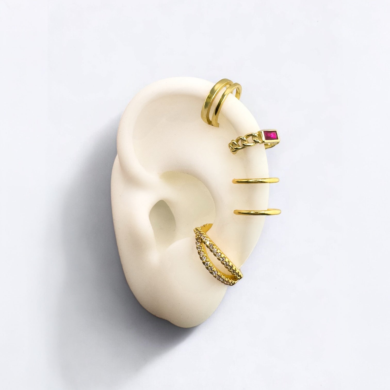 Kimmi Gold Vermeil Chunky Ear Cuff - Razzle and Rose Jewellery