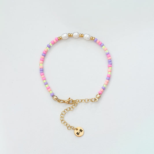 Fiji Pastel Pearl Beaded Bracelet