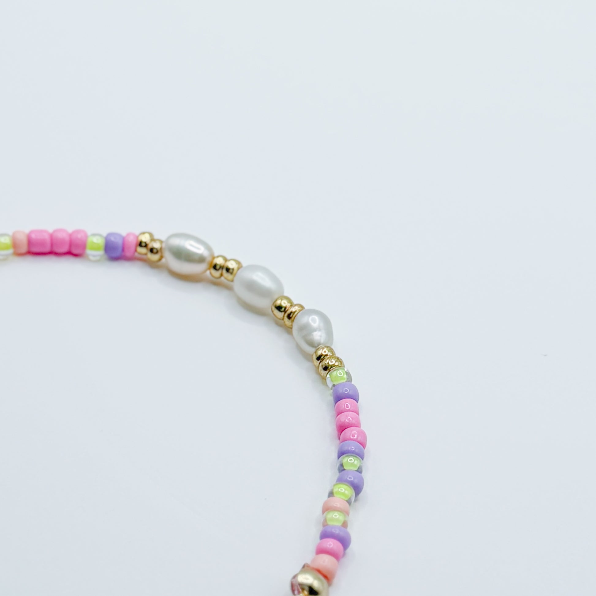Fiji Pearl Pastel Beaded Anklet