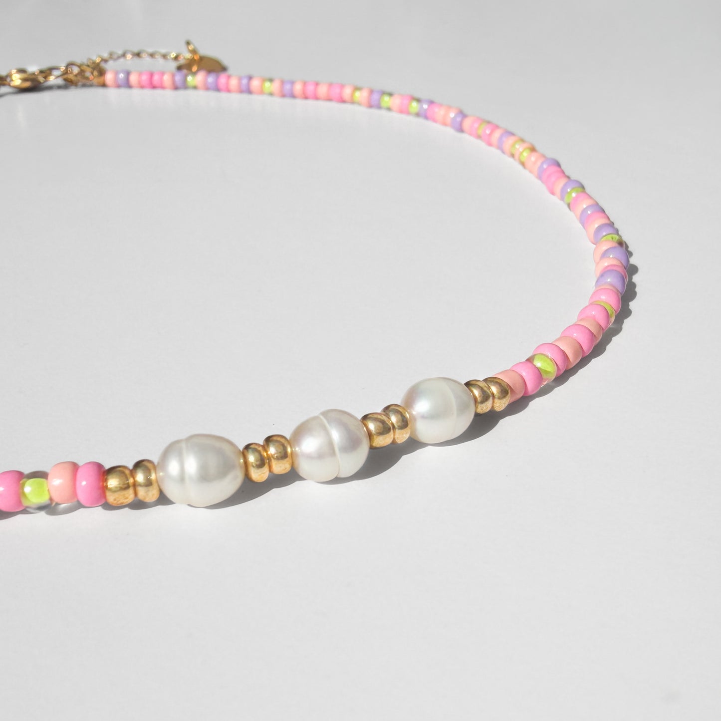 Fiji Pearl Pastel Beaded Necklace