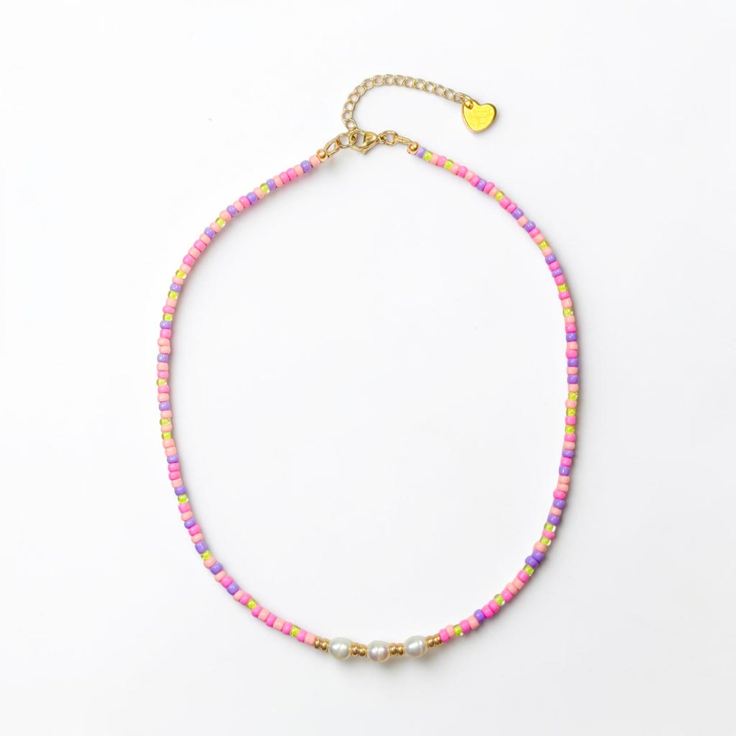 Fiji Pearl Pastel Beaded Necklace