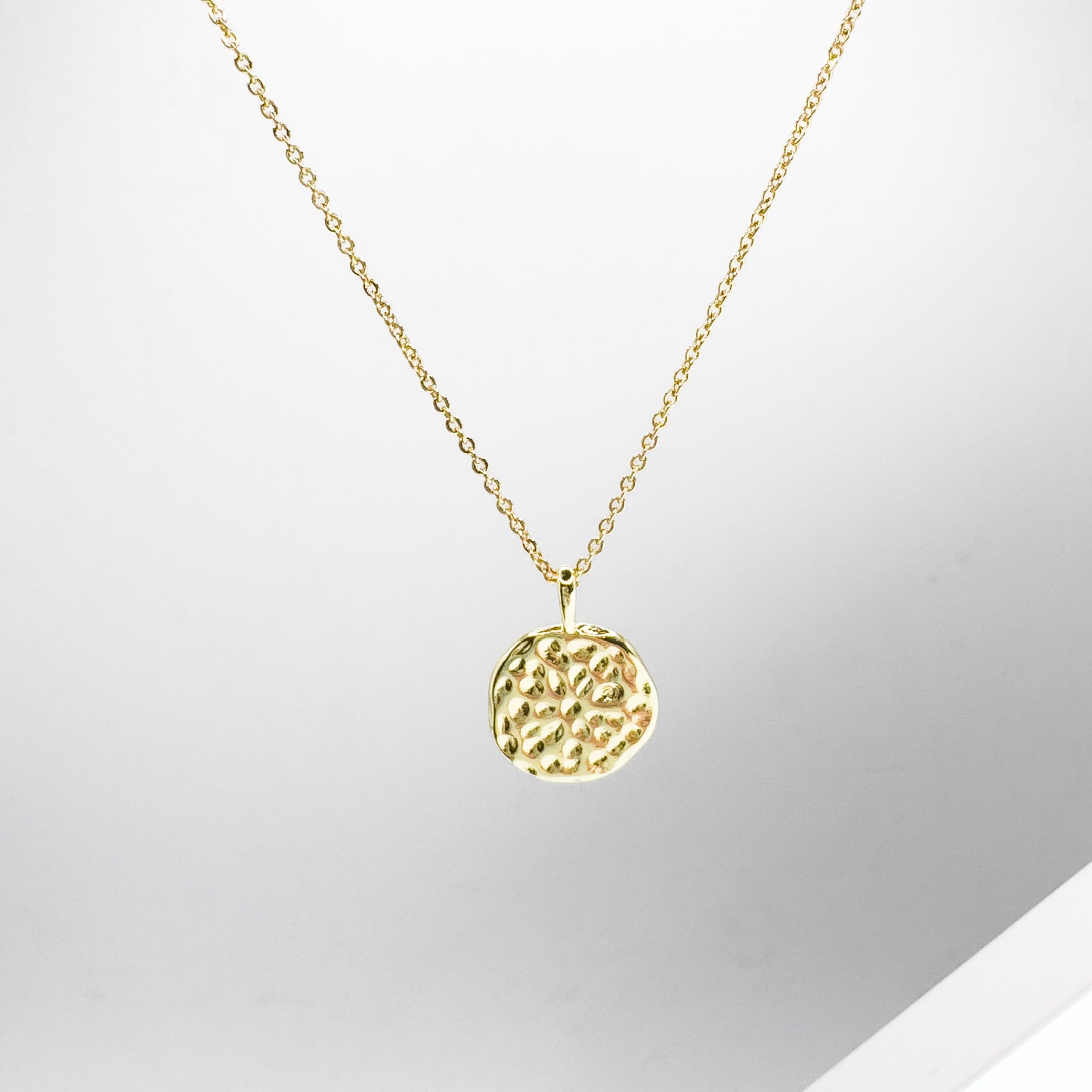 Freya Gold Reversible Pendant Necklace | White