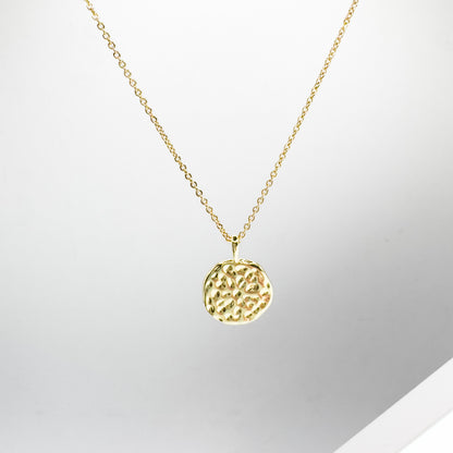 Freya Gold Reversible Pendant Necklace | White