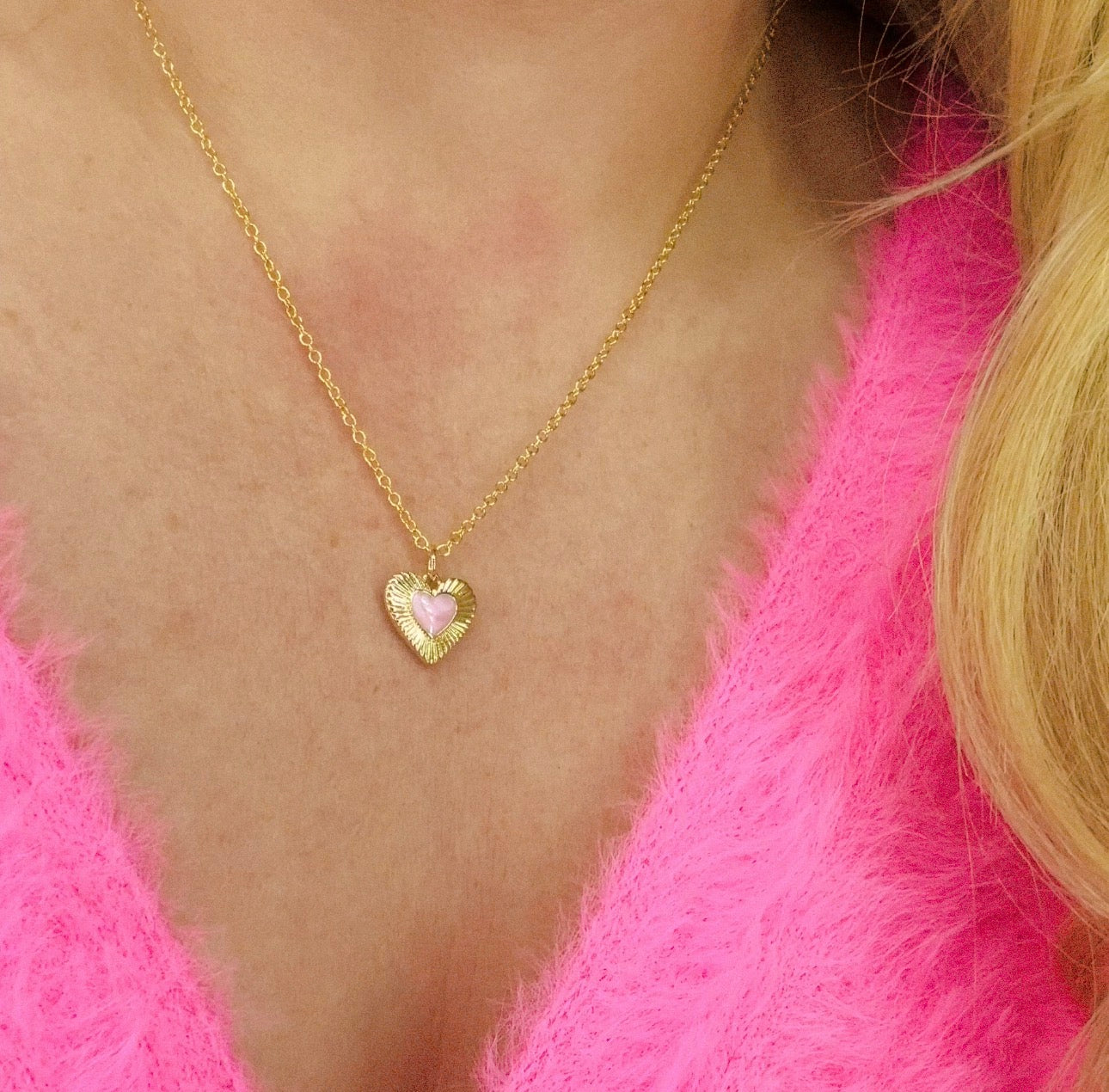 Gia Gold Dreamy Heart Necklace