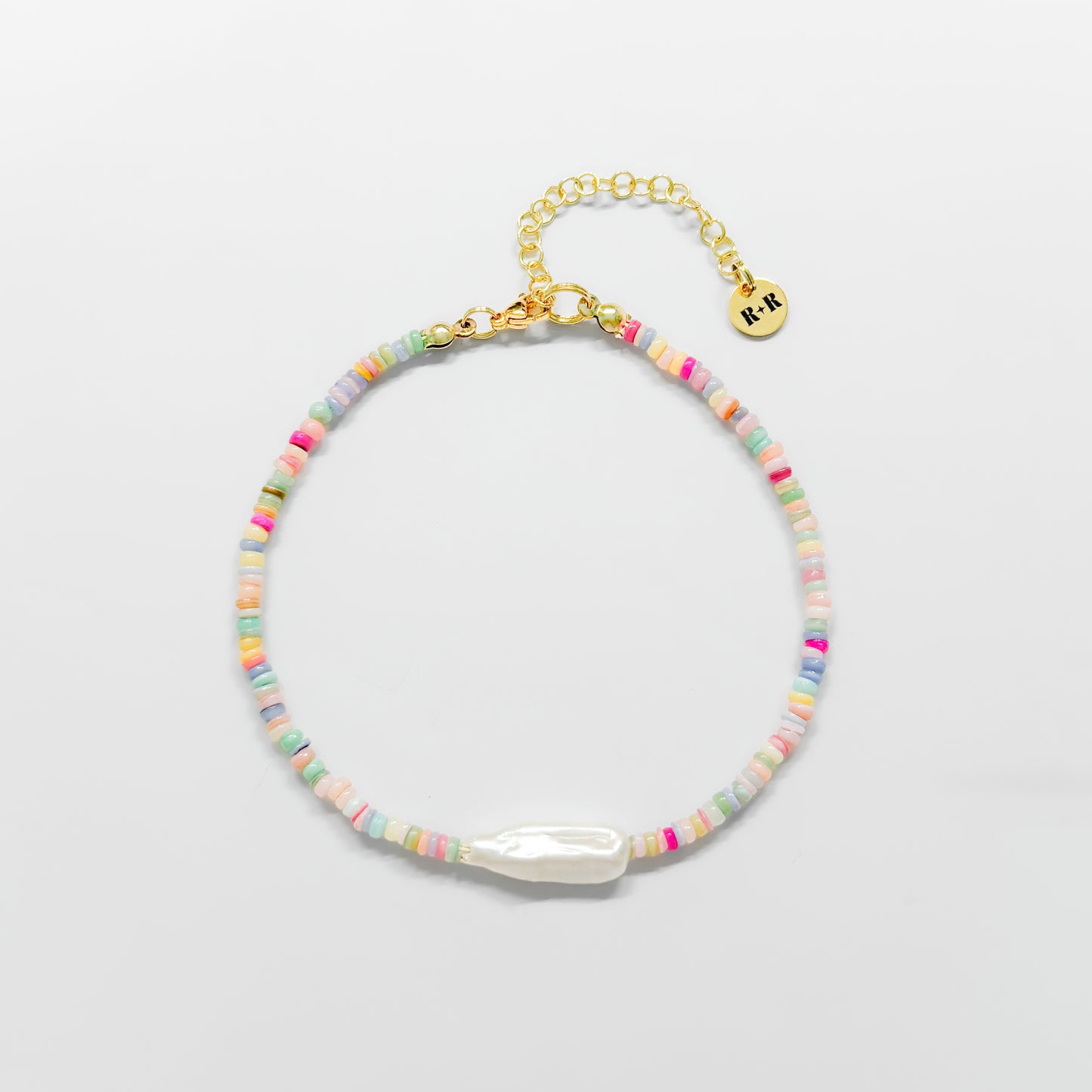 Gili Colourful Shell Pearl Anklet